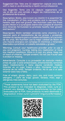 Bio Nutrition Healthy Hair Biotin Vegi-Caps label details nutrients