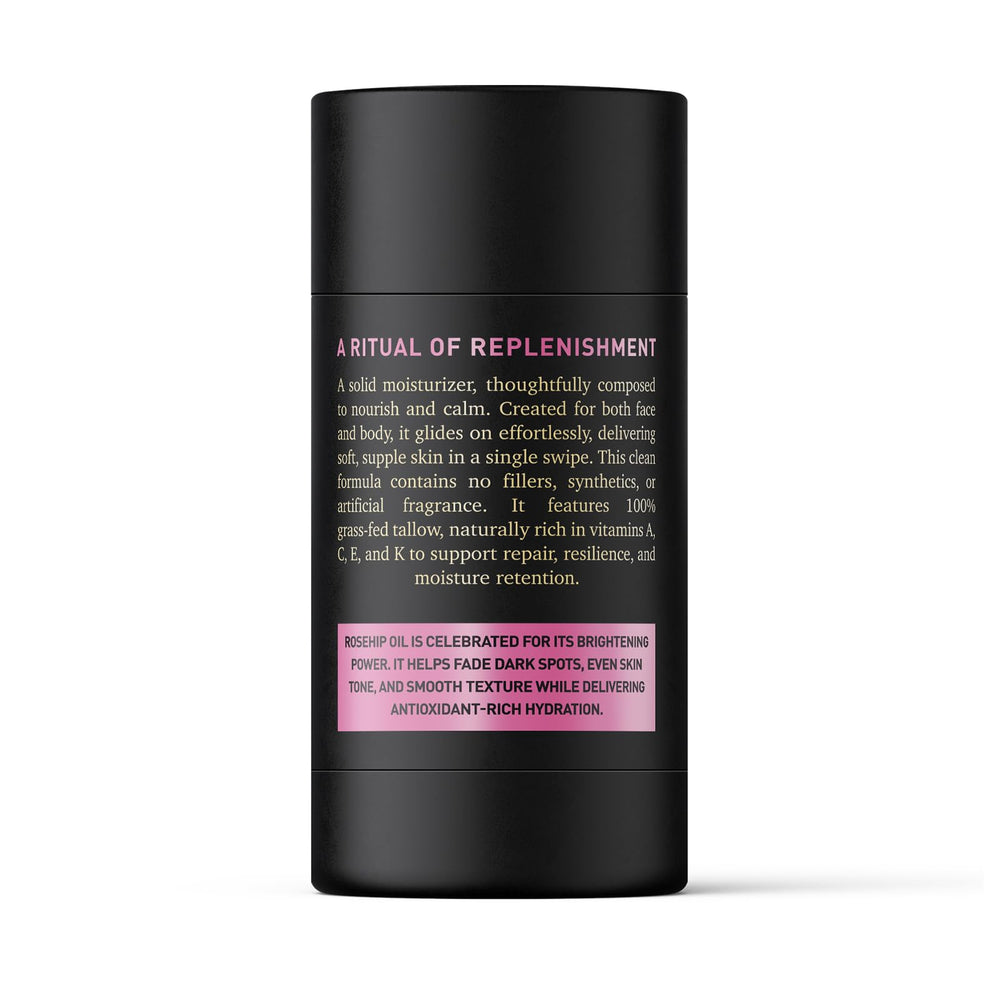 Bioactive Skin Rescue The Melting Balm applied to the cheek for instant hydration