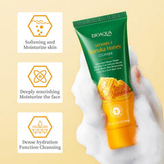 BIOAQUA Manuka Honey Cleanser box and tube display on a clean surface.