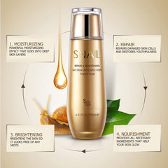 BioAQUA Repair snail mucin cream texture swirl emphasizing rich moisture