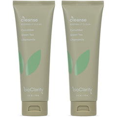 BioClarity Face Cleanser bottle with cucumber and green tea for gentle daily cleansing.