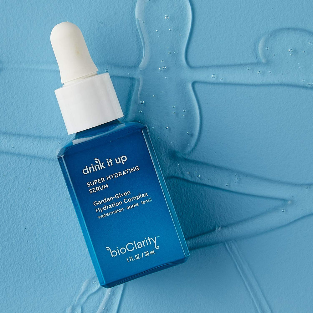 BioClarity vegan formula shown with toxin-free packaging for clean skincare.