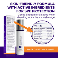 Biocorneum burn scar care ready for everyday use.