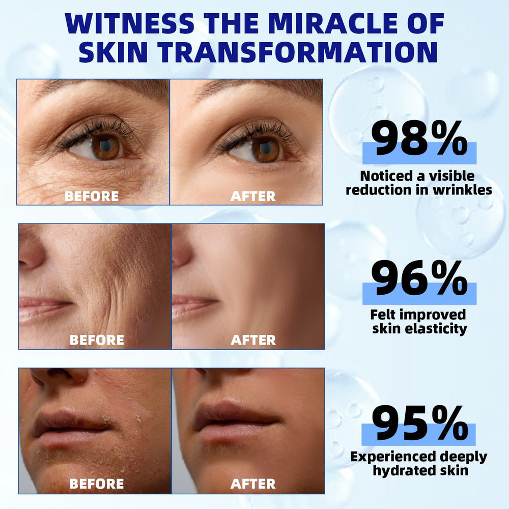 Bioglossy serum highlighting squalane and hyaluronic acid hydration.