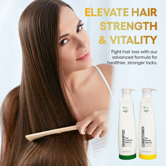BIOGREEN ROOTS all hair types closeup shows gentle cleansing