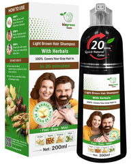 BIOGREEN ROOTS ammonia-free bottle dye shampoo for at-home color