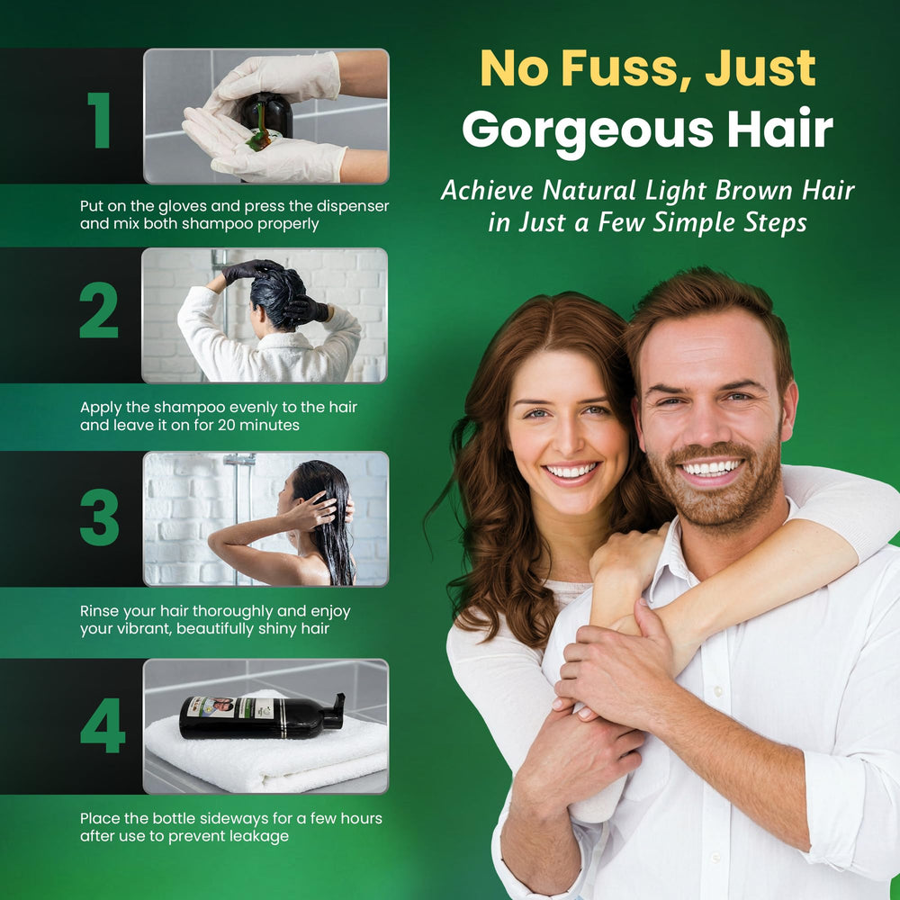 BIOGREEN ROOTS gray coverage delivers rich brown color