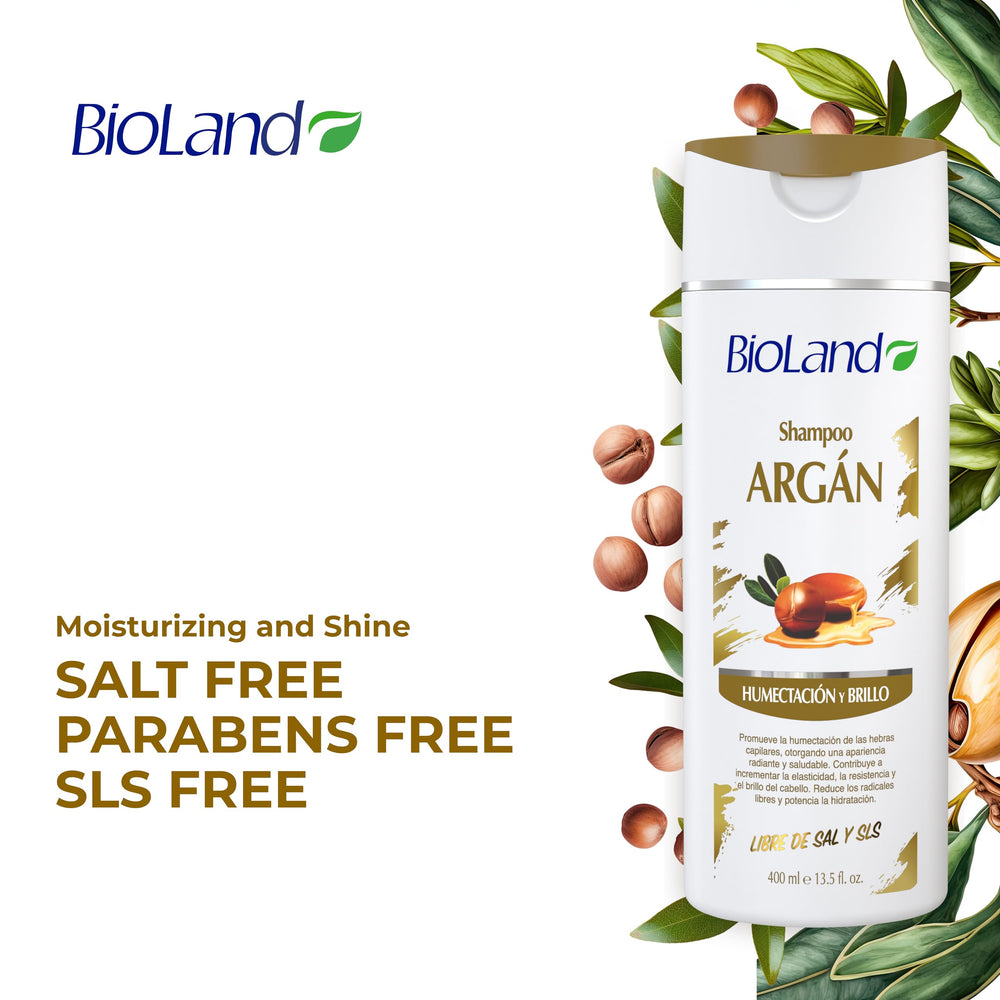 Bioland Argan Oil Shampoo ingredients highlight a natural nourishment for shine.