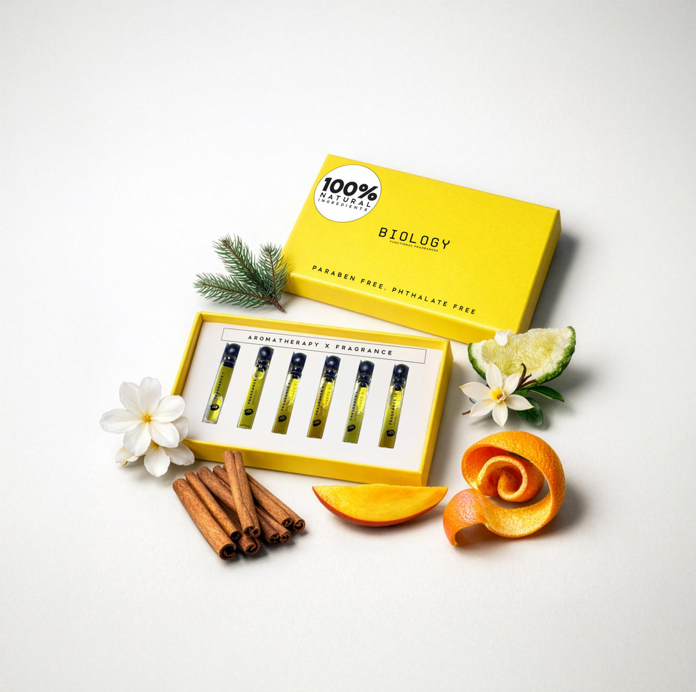 Biology Natural Fragrance Discovery Set 6x2ml bottles for on-the-go clean perfume