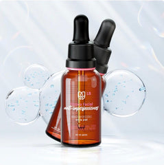 BIONUR LB Tonico Facial toner being dispensed on a cotton pad for night routine