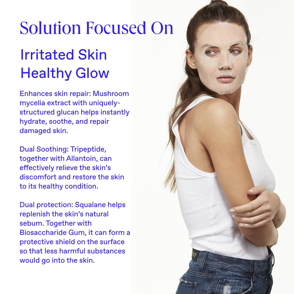 BioRepublic InvisaMask with allantoin soothes irritation for comfortable skin.