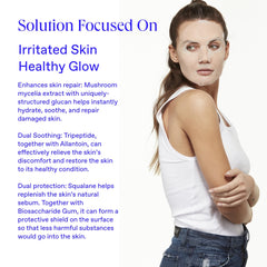 BioRepublic InvisaMask with allantoin soothes irritation for comfortable skin.