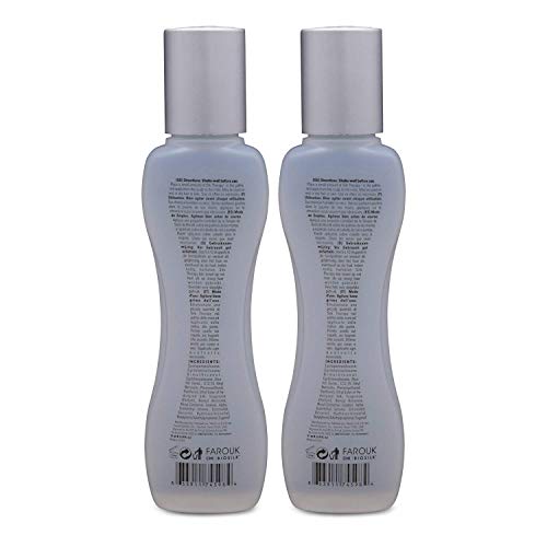 BioSilk Silk Therapy application close-up demonstrates lightweight formula smoothing strands.
