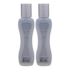 BioSilk Silk Therapy application close-up demonstrates lightweight formula smoothing strands.