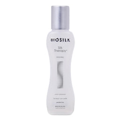 BioSilk Silk Therapy Original bottle front highlights shine and detangling potential.