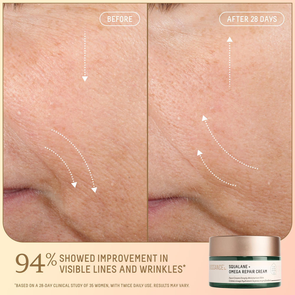 BIOSSANCE Hydration texture close-up emphasizes creamy absorption.