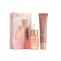 BIOSSANCE Bright Luminaries holiday gift-set box showcasing the dual skincare duo for travel and gifting.