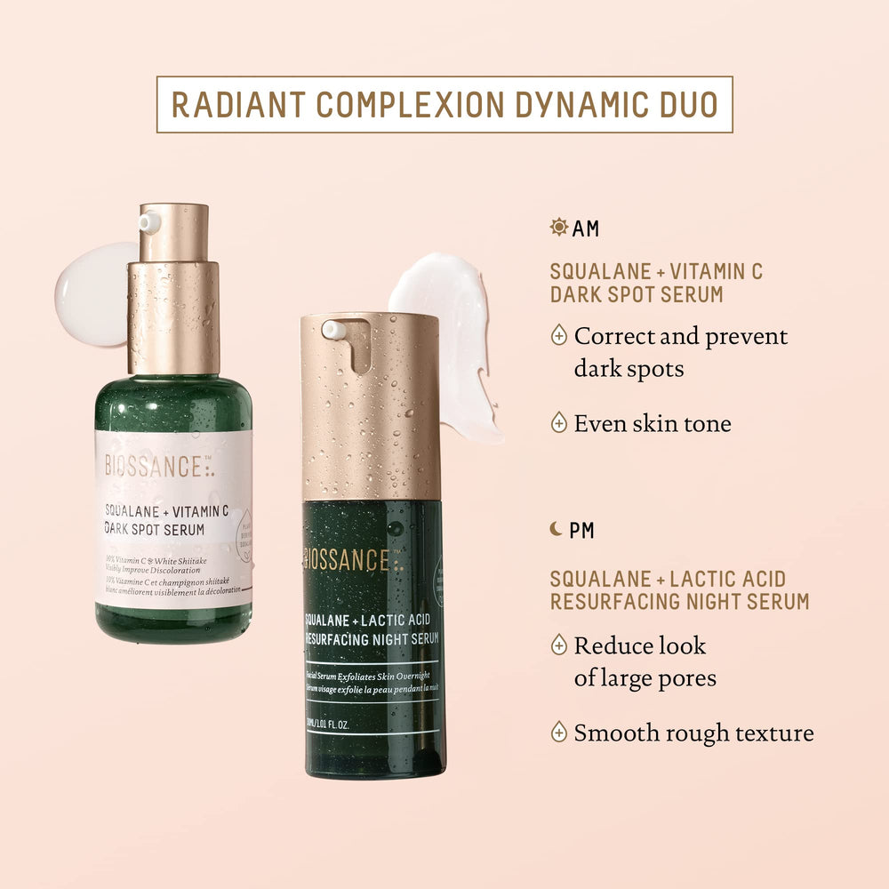 BIOSSANCE with clover extract highlighting environmental defense.