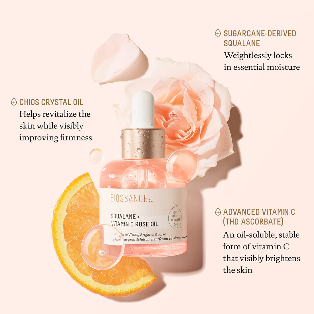 Glowing skin after using BIOSSANCE oil for hydration