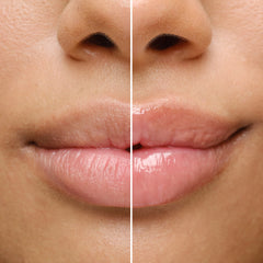 BIOSSANCE Pro-Peptide Lip Perfector H2Glow clear swatch detail.