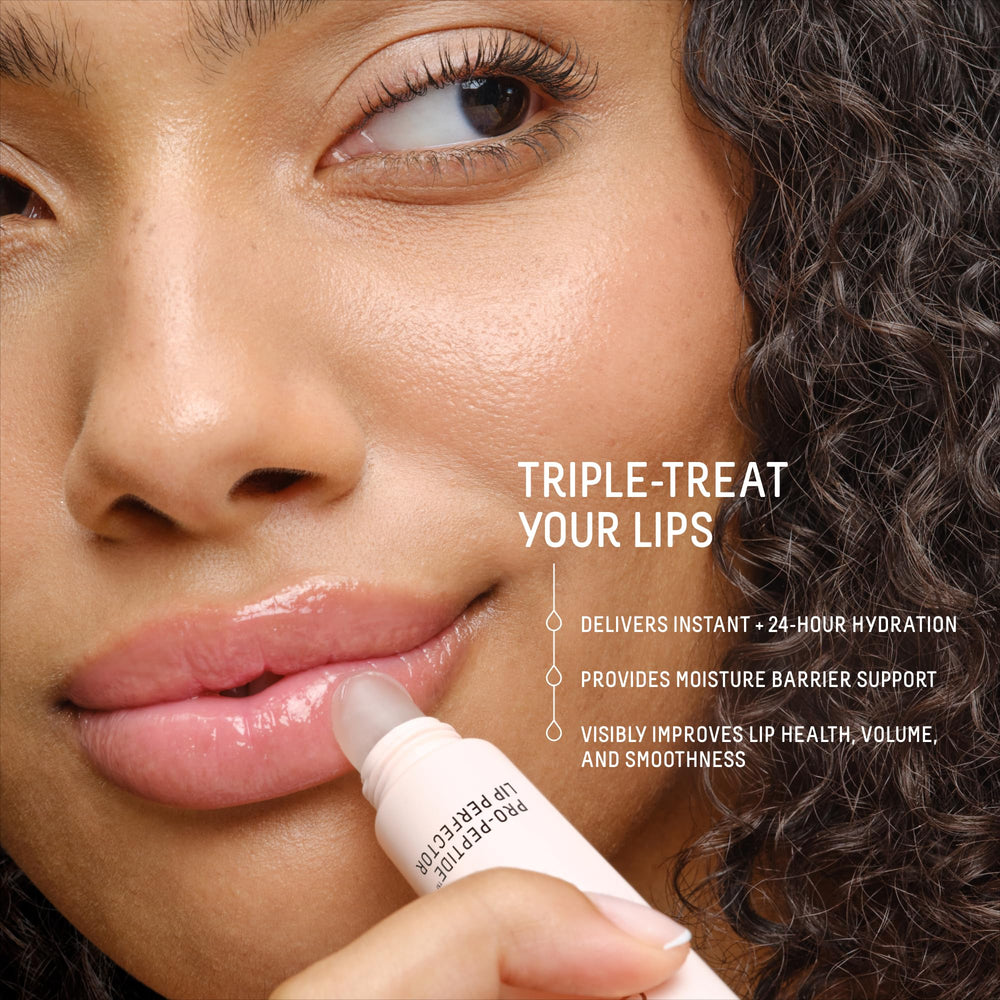 BIOSSANCE Pro-Peptide Lip Perfector packaging highlighting vegan formulation.