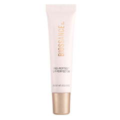 BIOSSANCE Pro-Peptide Lip Perfector tube close-up showing glossy finish and deep hydration.