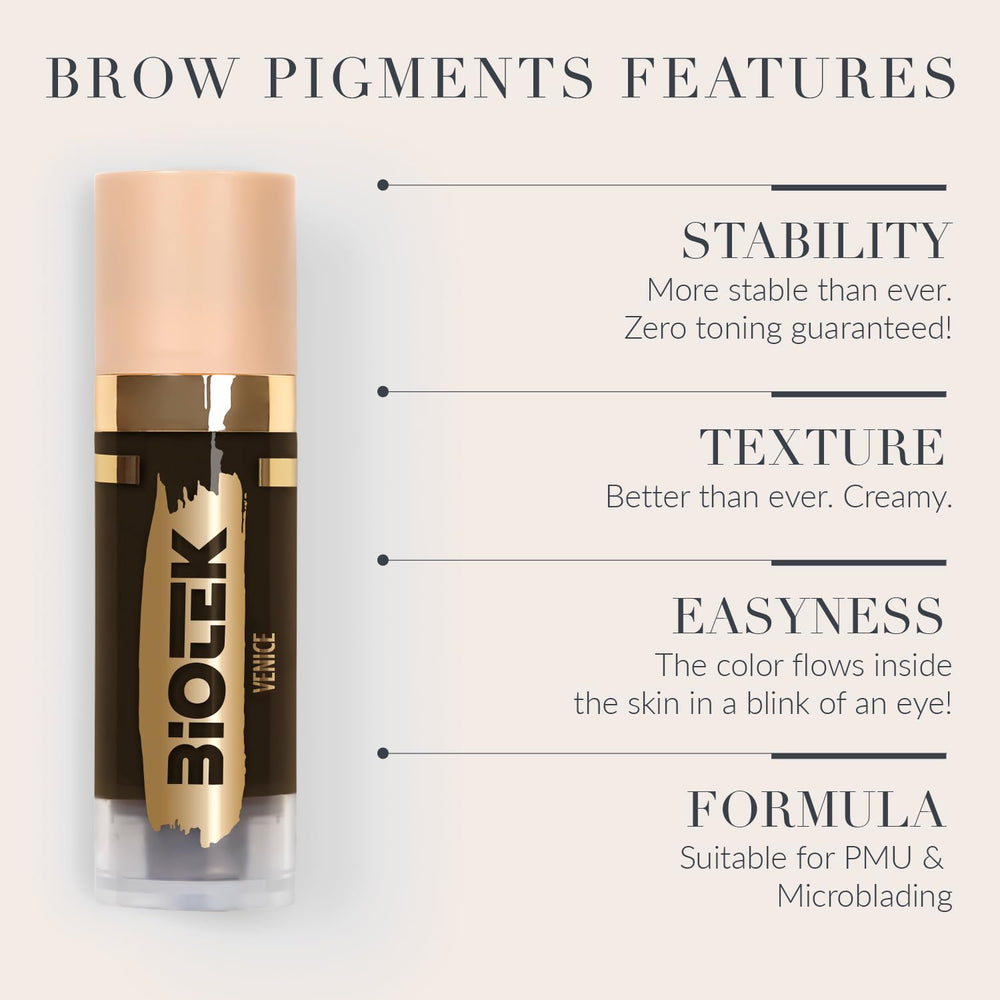 Biotek Venice neutral-tone swatch for balanced brow results
