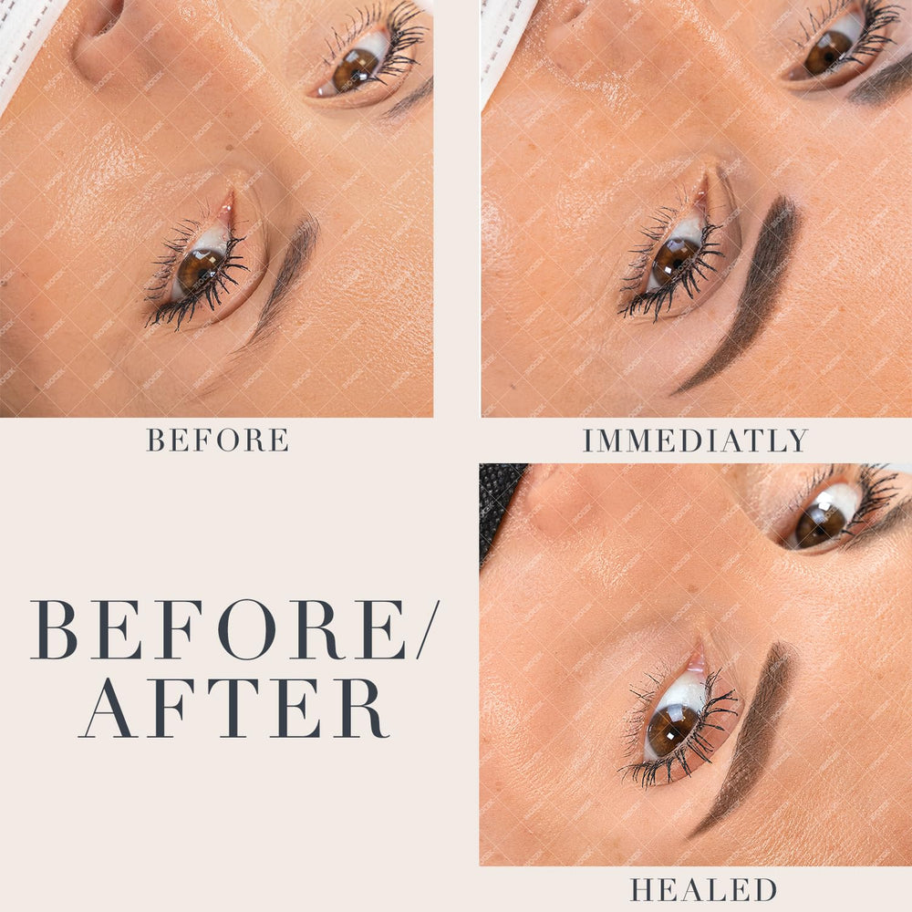 Biotek Moscow brow pigment neutral blond application demo