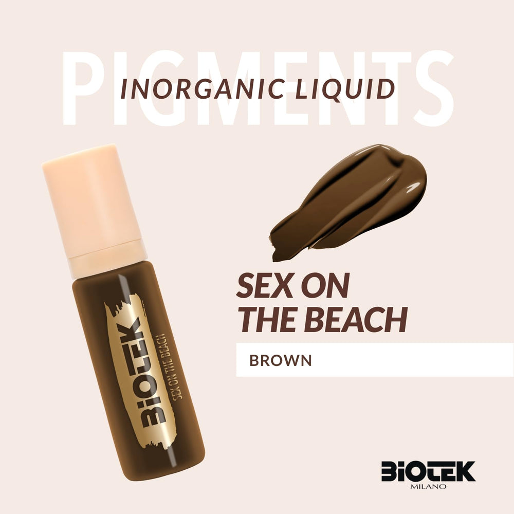 Biotek Sex on the Beach brow pigment swatches show a neutral undertone for versatile results.