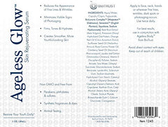 BioTrust Ageless Glow dropper pouring a precise dose for hydration