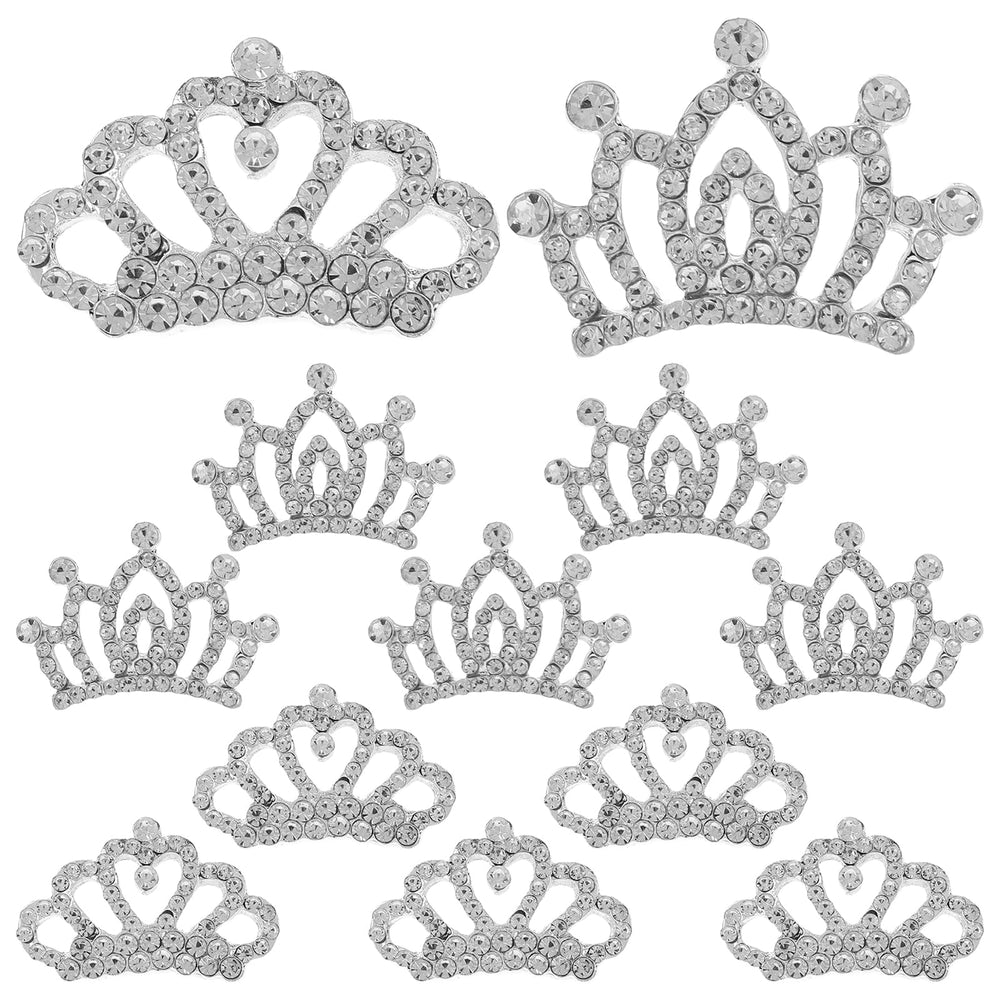 BIUDECO mini tiara shines with rhinestones for party looks