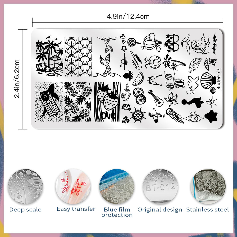 Biutee nail art scraper helps precision cleanup of excess gel.