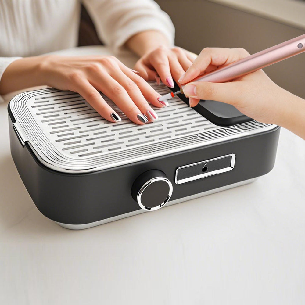 Biutee Nail Dust Collector package includes filters, adapter, and manual for quick setup.