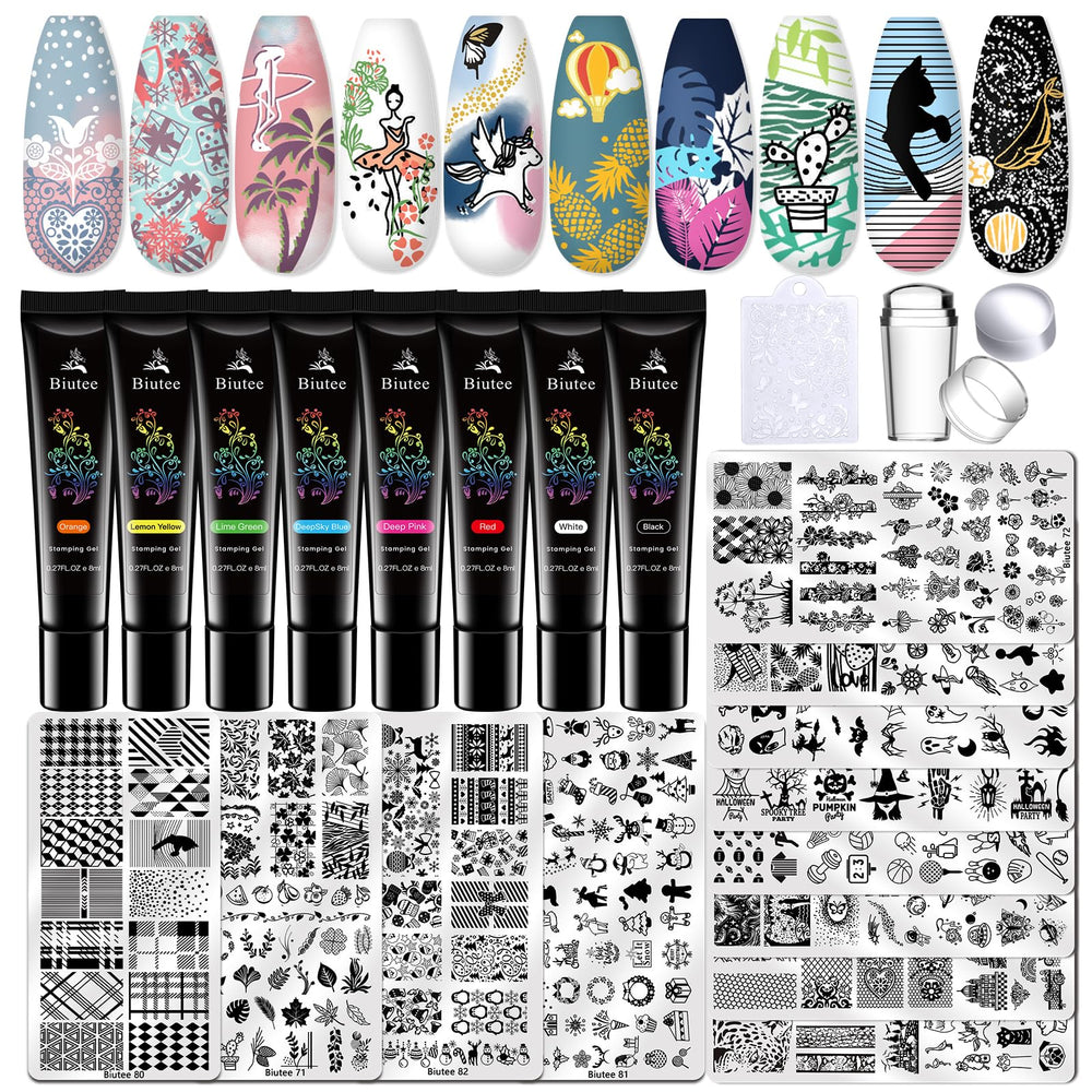 Biutee Nail Stamper Kit box view for home nail art