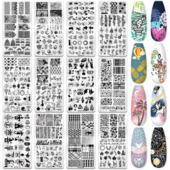Biutee stamping plates collection with deep engraving for clear transfers