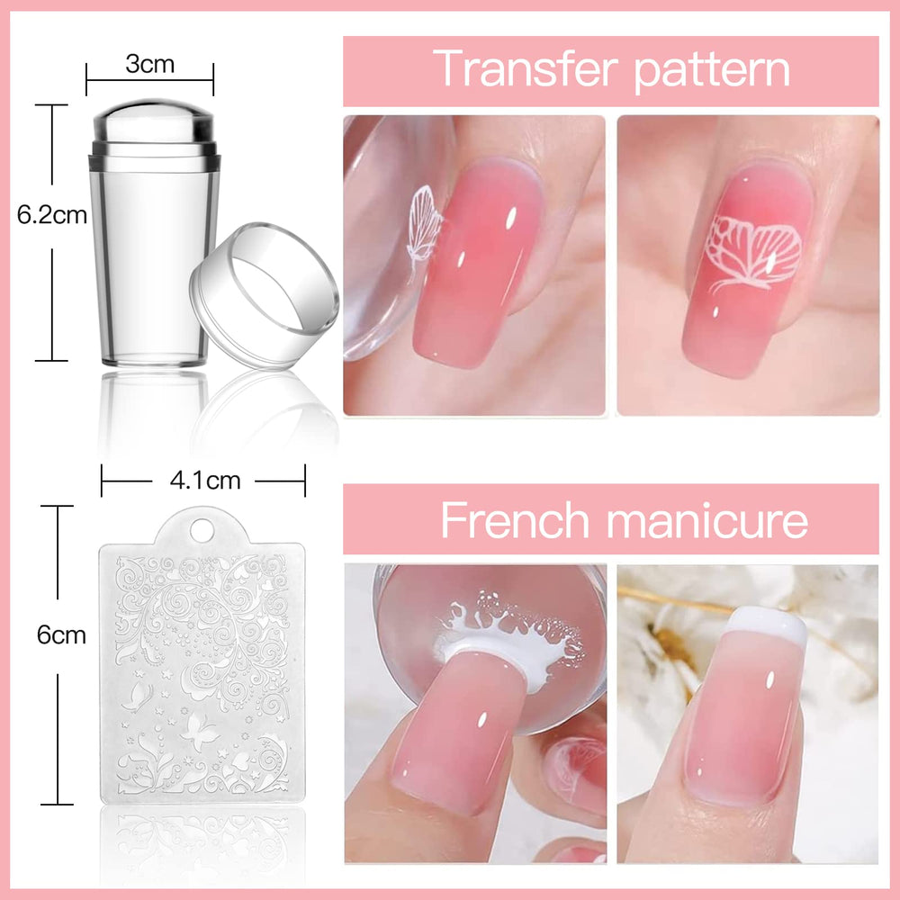 Biutee nail stamping plates with leaf pattern for natural look