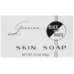 Black and White skin soap bar in pack of six for gentle cleansing.