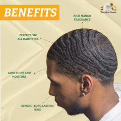 360 wave routine with Black Lavish pomade in action