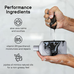 Aloe vera soothing action from Black Wolf body wash
