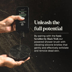 Blue sage and citrus scent noted on Black Wolf packaging