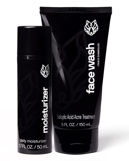 Black Wolf Charcoal Face Wash bottle pumping rich lather for oil control