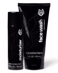 Black Wolf Charcoal Face Wash bottle pumping rich lather for oil control