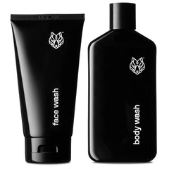 Black Wolf Charcoal Face Wash bottle for oily skin, deep cleanse