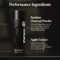 Black Wolf daily hair care ritual image highlighting moisture and shine
