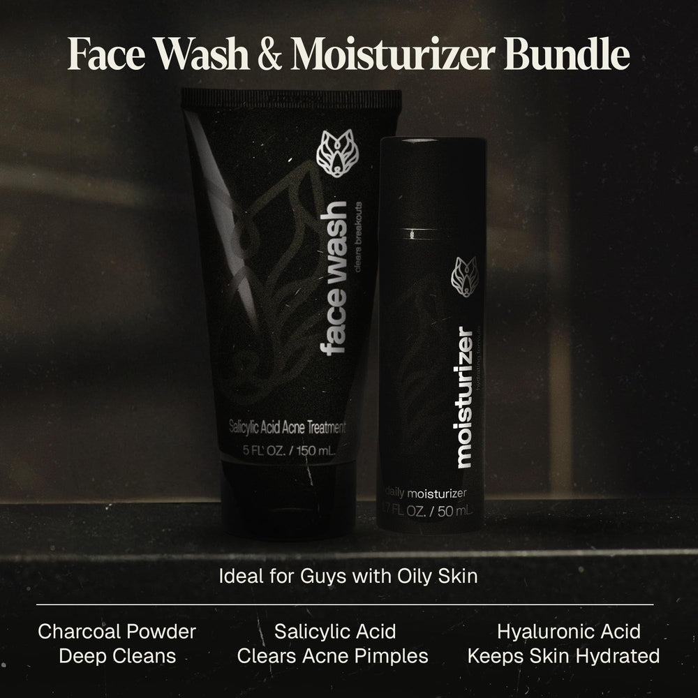 Black Wolf Oil-Free Moisturizer Gel bottle with hyaluronic acid hydrates oily skin