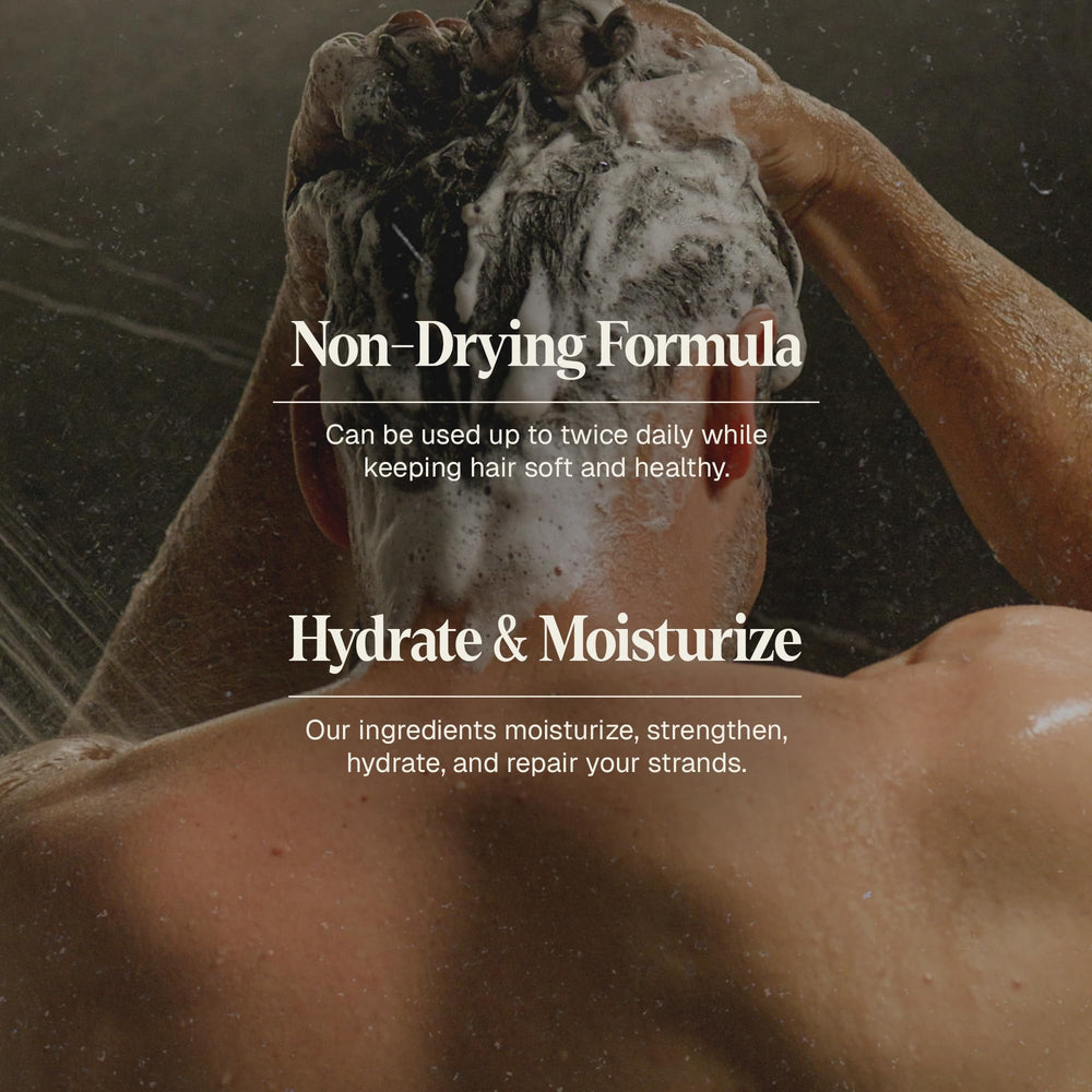 Black Wolf scalp hydration close-up emphasizing moisture balance