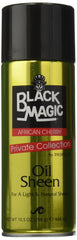 Blackmagic Design Oil Sheen Cherry bottle delivers lasting gloss for all hair textures