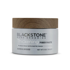 Blackstone matte finish seen on styled hair without shine