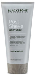 Blackstone post shave moisturizer bottle closeup for soothing aftershave comfort