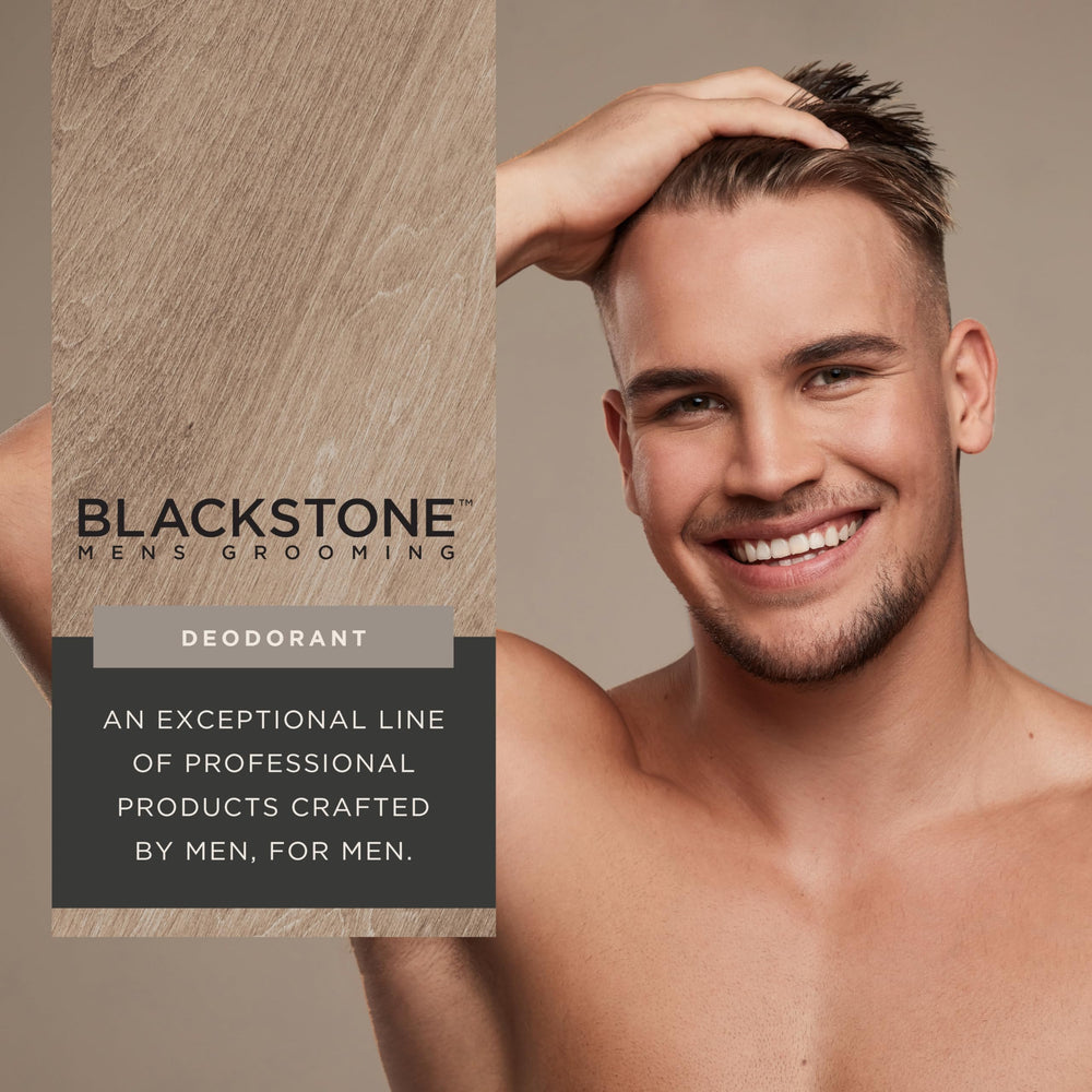 Close-up of Sea & Surf fragrance notes in Blackstone deodorant